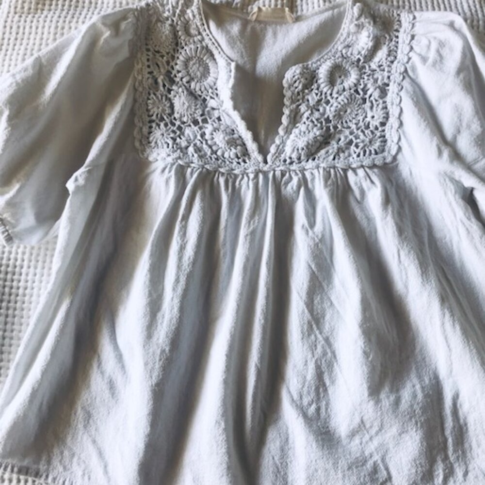 Lucky Brand Cotton Tunic - Embroidered - Sz M